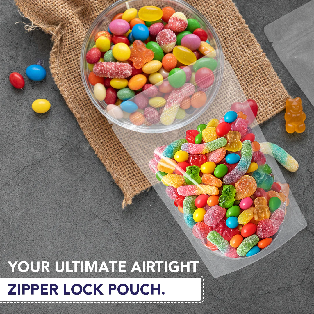 Both Side Transparent Stand Up Zipper Pouch - Image 18